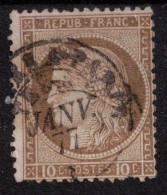 FRANCE      1873    N° 58a Oblitéré - 1871-1875 Cérès