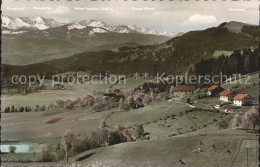 72228056 Scheidegg Allgaeu Blick Zum Alpenfreibad Und Bregenzer Wald Alpenkette  - Sonstige & Ohne Zuordnung