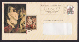 Germany: Advertorial Cover, 1988, 1 Stamp, Building, Cancel Titianus, Painter, Art, Sent By Sieger (minor Damage) - Briefe U. Dokumente