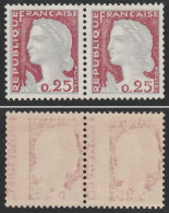 YT N° 1263 - Recto/verso à Cheval Sur Paire - Neufs ** - MNH - - Unused Stamps