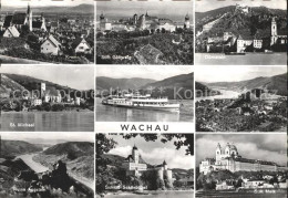 72227819 Wachau Oesterreich St. Michael Ruine-Aggstein Schloss-Schoenbuehel  Oes - Autres & Non Classés