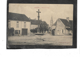 71-SAINT-YAN -( Paray-le-Monial ) -Une Vue De La Rue De La POSTE- Monument " LA CROIX " - Sonstige & Ohne Zuordnung