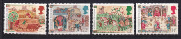 196 GRANDE BRETAGNE 1986 - Y&T 1226/29 - Vie Medievale Chevalier Seigneur - Neuf ** (MNH) Sans Charniere - Ungebraucht