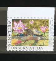 AUSTRALIA 1992 Birds Shoveler Duck Wetlands Conservation Stamp MNH - Otros & Sin Clasificación