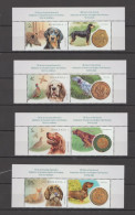 ROMANIA 2024 DOGS - HUNTING DOGS - WILD PIG, FOX, PHEASANT  Set Of 4 Stamps With Labels  MNH** - Dogs