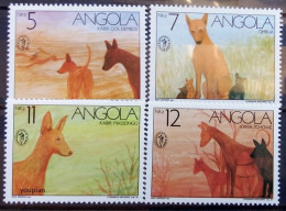 Angola 1991, Wild Dogs, MNH Stamps Set - Angola