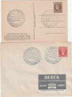 1 Carte Et Une Lettre Obl: De L'A.R.A.C à Clichy 5/7/46. Collection BERCK. - Cartas & Documentos