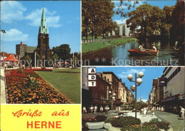 72227473 Herne Westfalen Kirche Gondelteich Strassenpartie Herne - Herne