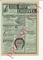 Publicité 1911 Dog-Beef Alfred Chouvel Couveuse Philippe Houdan Semet Ecole D'Aviculture Gambais Achille Herson - Publicités