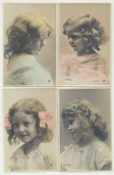 Lot De 5 Cartes Enfants Fillette -  Portrait - Photographe STEBBING - Retratos