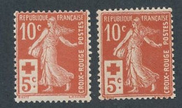 CA-123: FRANCE:  N°147* (2) - Unused Stamps