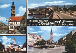 72227395 Deggendorf Donau Grabkirche Bruecke Pfarrkirche Maria Himmelfahrt Luitp - Deggendorf