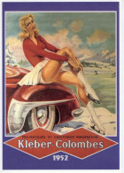 Kleber-Colombes - Repro Affiche Pour Pneumatiques Et Caoutchouc Manufacture 1952 - Artiste: Géo Ham  - Carte Postale - Voitures De Tourisme