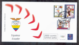Ecuador 2000: FDC Envelope " Olympic Games Of Sydney" - Estate 2000: Sydney