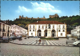 72227253 Tomar Praca De Republica Ao Fundo O Castelo Tomar - Sonstige & Ohne Zuordnung