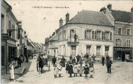 Coincy Canton Fère-en-Tardenois Grande Rue Aisne 02210 Cpa Voyagée En 1909 En B.Etat - Other & Unclassified