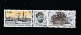Taaf 2003 - Centenary Of The Departure Of The Ship "Francais" , MNH , Mi. 521-523 - Unused Stamps
