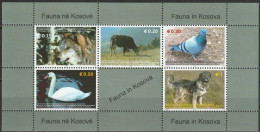 Kosovo 2006  Mi-Nr.45 - 49 Block 1 ** Postfrisch Tiere  ( Bl.142) - Kosovo
