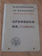 Altes Sparbuch Magdeburg , 1937 - 1944 , Albrecht Schultze In Magdeburg , Sparkasse , Bank !! - Documenti Storici