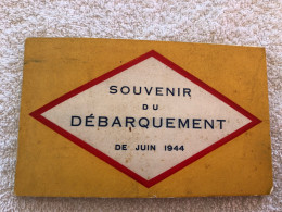 Carnet Souvenir Du Débarquement Juin 1944 20 Cartes - Weltkrieg 1939-45