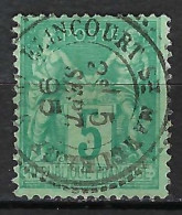 FRANCE Classique, B Obl. CAD Perlés: Elincourt Ste Marguerite (Oise) Sur Y&T 75 - 1876-1898 Sage (Type II)