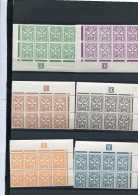 MALTA - 1968  POSTAGE DUE  SET  BLOCK OF 8  MINT NH - Malte