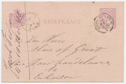 Trein Kleinrondstempel : Hoorn - Medemblik C 1888 - Storia Postale