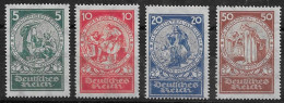 Alemania Imperio 1924  351/54 **  Religion - Bible Texts - Unused Stamps