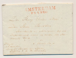 Kortenhoef - AMSTERDAM FRANCO - S Gravenhage 1819 - ...-1852 Préphilatélie