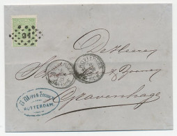 Em. 1872 Rotterdam - Den Haag  - Storia Postale