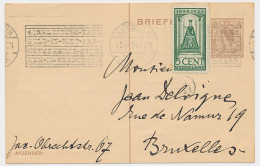 Briefkaart G. 198 / Bijfrankering Amsterdam - Belgie 1924 - Postal Stationery