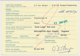 Verhuiskaart G. 40 A Particulier Bedrukt Maastricht 1975 - Ganzsachen