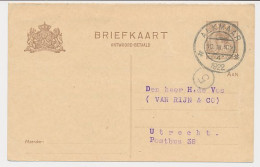 Briefkaart G. 123 I A-krt. Alkmaar - Utrecht 1922 - Postal Stationery