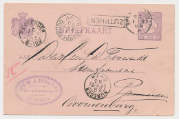 Trein Haltestempel Zutphen 1883 - Storia Postale
