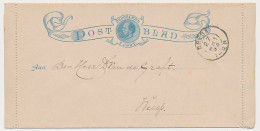 Postblad G. 1 Breda - Weesp 1893 - Entiers Postaux