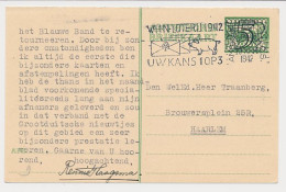 Briefkaart G. 266 A-krt. Amsterdam - Haarlem - Postwaardestukken