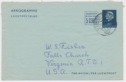 Luchtpostblad G. 11 Utrecht - Virginia USA 1957  - Postwaardestukken