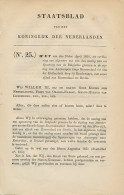 Staatsblad 1854 : Spoorlijn Roosendaal - Breda - Documentos Históricos