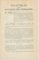 Staatsblad 1920 : Spoorlijn Enschede - Oldenzaal  - Documentos Históricos
