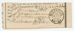 Rosendaal 1870 - Ontvangbewijs Aangetekende Zending - Sin Clasificación