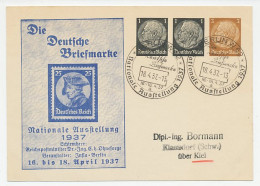 Postal Stationery Germany 1937 Philatelic Exhibition - Andere & Zonder Classificatie