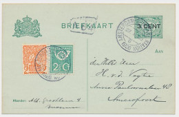 Briefkaart G. 96 A I / Bijfrankering Amsterdam - Amersfoort - Postwaardestukken