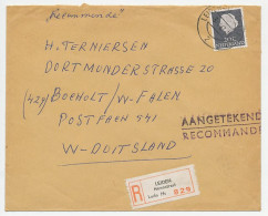 Em. Juliana Aangetekend Leiden - Duitsland 1967 - Zonder Recht  - Sin Clasificación