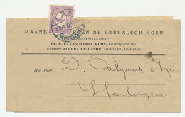Em. Vurtheim Drukwerk Wikkel Amsterdam - Harlingen 1912 - Non Classés