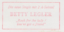 Meter Cut Switzerland 1981 Betty Legler - New Single - Disco - Muziek