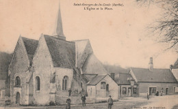 Saint-Georges-de-la Couée - L'Eglise Et La Place - Andere & Zonder Classificatie