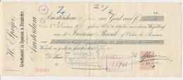 Plakzegel 5 Ct Den 19.. - Wisselbrief Amsterdam 1911 - Fiscale Zegels