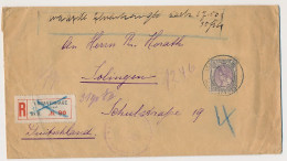 Em. Bontkraag Aangetekend / Waarde Den Haag - Duitsland 1923 - Non Classés