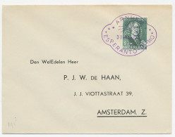 Cover / Postmark Netherlands 1937 Esperanto Domo Arnhem - Esperánto
