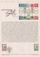 1978 FRANCE Document De La Poste Métiers D'art N° 2013 - Documentos Del Correo